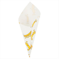 SACHETS EN POINTE 'CHIPLASTIQUE PS' 40 G 70 G/M2 16x11,5 CM BLANC INGRAISSABLE - vendu par 2000 unités (Prix unitaire = 0,026 euros)