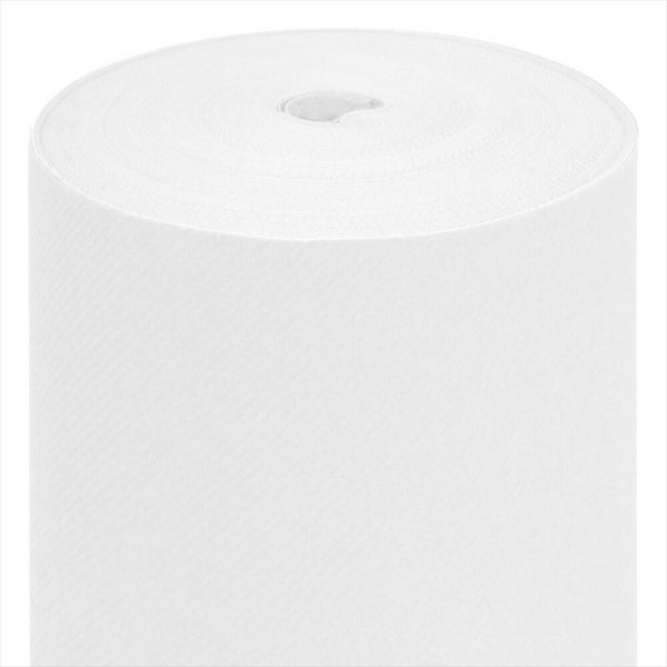 Nappe 55 g/m² 120x500 cm blanc airlaid style tissu - vendu à l'unité