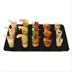 PLATEAUX TRAITEUR 1100 G/M2 32x42 CM OR/NOIR CARTON - vendu par 100 unités (Prix unitaire = 0,88 euros)