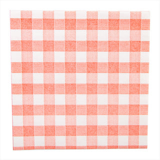 Serviettes 'like linen - vichy' 70g/m² 40x40cm rouge like linen - vendu par 600 (PU 0,17€)