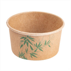 POTS À GLACES 'FEEL GREEN' 150 ML 250 + 18 PE G/M2 Ø8,5x4,5 CM MARRON CARTON