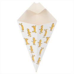 CORNETS AVEC LANGUETTES 'CHIPLASTIQUE PS' 100 G 275 G/M2 22x12,5 CM BLANC CARTON - vendu par 1600 unités (Prix unitaire = 0,083 euros)