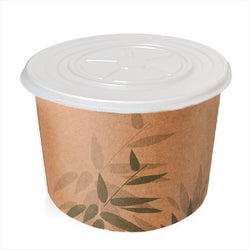 Pots 'feel green' 500 ml 280 + 18  pe g/m2 ø11x8,2 cm marron kraft - vendu par 500 unités (prix unitaire = 0,155 euros)