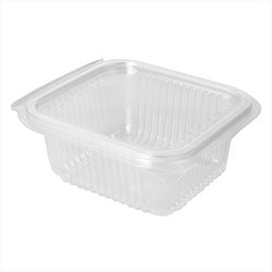 SALADIER AVEC CHARNIÈRE 500 ML 13,5x12,5x5,6 CM TRANSPARENT PLA - vendu par 600 unités (Prix unitaire = 0,25 euros)