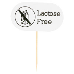 Piques "lactose free" 8 cm blanc carton - vendu par 100 (PU 0,014€)