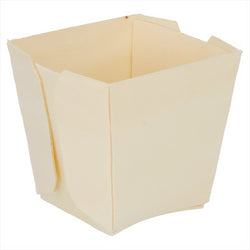 Barquettes carrées 5,5x5,5x5,5 cm bois - vendu par 500 unités (prix unitaire = 0,35 euros)