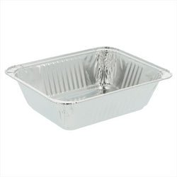 Récipients rectangulaires 260 ml 12,4x10x3,5 cm aluminium - vendu par 2400 unités (prix unitaire = 0,108 euros)