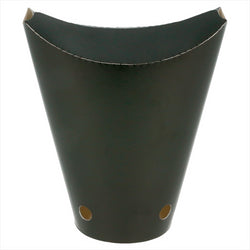 GOBELETS À FRITES AVEC FERMETURE 12 OZ - 360 ML 220 + 18 PE G/M2 6,7x12,5 CM NOIR CARTON - vendu par 100 unités