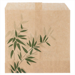 SACHETS POUR FRITES 'FEEL GREEN' 34 G/M2 12x12 CM NATUREL INGRAISSABLE - vendu par 1000 unités (Prix unitaire = 0,013 euros)