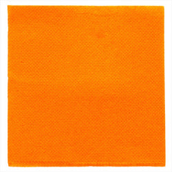 Serviettes ecolabel 'Ouate gaufrée (Double point)' 18g/m² 20x20cm ORANGE ouate - carton de 2400