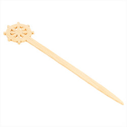 Piques "gouvernail" 9 (h) cm naturel bois bambou - vendu par 100 (PU 0,0615€)