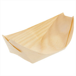 Barquettes en feuille de pin 14x8x2 cm naturel bois - vendu par 2000 unités (prix unitaire = 0,077 euros)