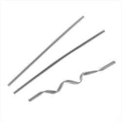 FERMETURES SACHETS 9,5 CM ARGENTE METAL - vendu par 100 unités (Prix unitaire = 0,006 euros)