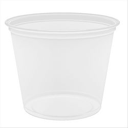 PETITS POTS MICRO-ONDABLES 165 ML Ø7,4x6 CM TRANSPARENT  PP
