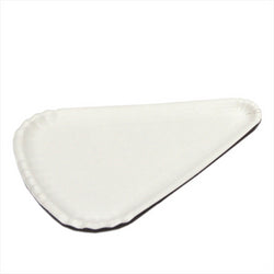 ASSIETTES TRIANGULAIRES À PIZZA 1/8 24x18 CM BLANC CARTON - vendu par 1000 unités (Prix unitaire = 0,16 euros)