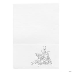 DESTOCKAGE ! Serviettes mini servis ecolabel 1 pli 'tradition' 20g/m² 17x17cm blanc cellulose - carton de 9600