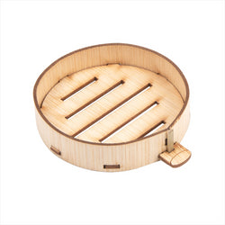 MINI RÉCIPIENTS POUR MISE EN BOUCHE Ø 5,85x1,3 CM NATUREL BOIS BAMBOU - vendu par 400 unités (Prix unitaire = 0,48 euros)