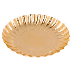 MINI ASSIETTES 400 + 17  PE G/M2 Ø 9 CM DORE CARTON - vendu par 100 unités (Prix unitaire = 0,07 euros)