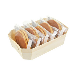 Barquettes 18x10,5x5,5 cm naturel bois - vendu par 300 unités (prix unitaire = 0,44 euros)