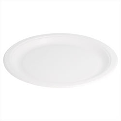 ASSIETTES RONDES BIODEGRADABLE 327 G/M2 Ø 22 CM BLANC CARTON - vendu par 400 unités (Prix unitaire = 0,099 euros)