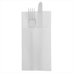 Serviettes kangourou 'ecolabel - double point' 18g/m² 39x40cm blanc ouate - carton de 1400