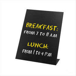 ARDOISES DE TABLE 10,5x15 CM NOIR FER - vendu par 6 unités (Prix unitaire = 3,4 euros)