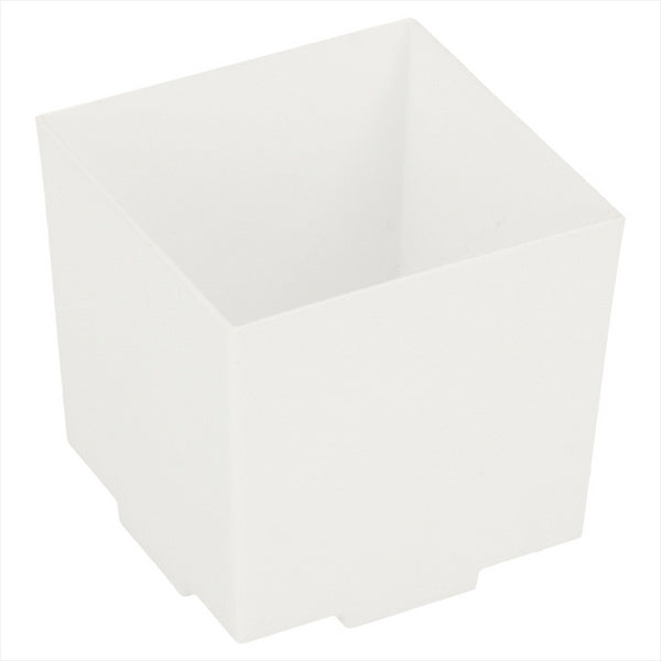 RÉCIPIENTS CUBO EMPILABLES POUR TAPAS 4,2x4,2x4,2 CM BLANC PLASTIQUE PS - vendu par 200 unités