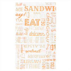 Pochettes burgers 'parole' 14+7x22cm orange ingraissable - vendu par 500 (PU 0,024€)