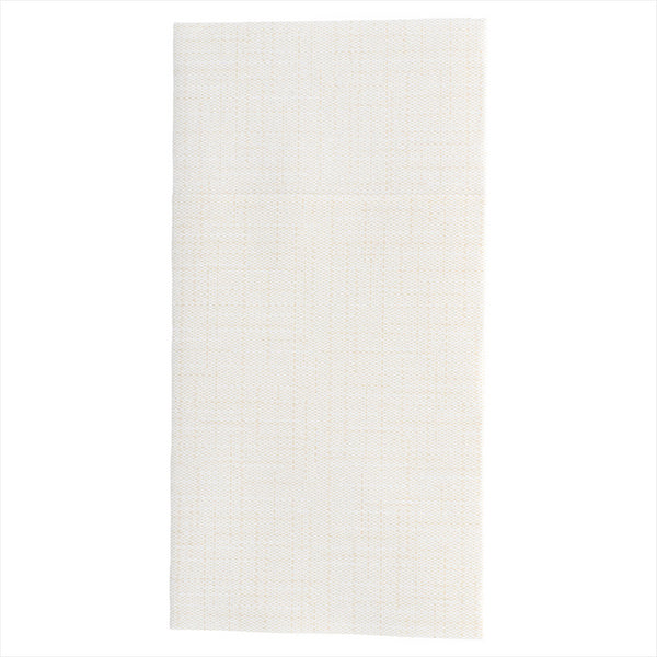Serviettes kangourou 'dry cotton' 55g/m² 40x40cm ivoire airlaid style tissu - vendu par 700 (PU 0,125€)