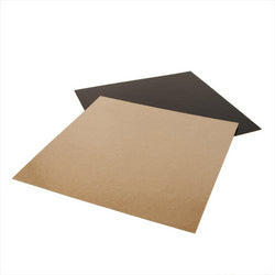 Cartons pâtisserie deux faces 1100g/m² 26x26cm chocolat/praliné carton - vendu par 50 (PU 0,39€)