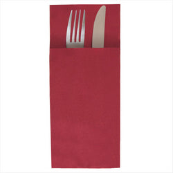 Serviettes kangourou plus 55g/m² 40x45cm bordeaux airlaid style tissu - carton de 720
