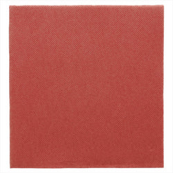 Serviettes ecolabel 'Ouate gaufrée (Double point)' 18g/m² 33x33cm bordeaux ouate - carton de 1200