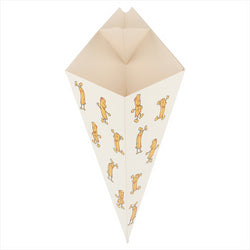 CORNETS AVEC LANGUETTES 'CHIPLASTIQUE PS' 250 G 250 G/M2 16x27 CM BLANC CARTON - vendu par 1200 unités (Prix unitaire = 0,123 euros)