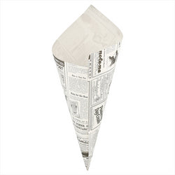 SACHETS EN POINTE 'TIMES' 600 G 70 G/M2 42x29 CM BLANC INGRAISSABLE - vendu par 1000 unités (Prix unitaire = 0,062 euros)