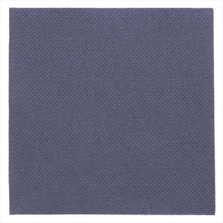Serviettes ecolabel 'double point' 18g/m² 20x20cm bleu marine ouate - vendu par 2400 (PU 0,014€)