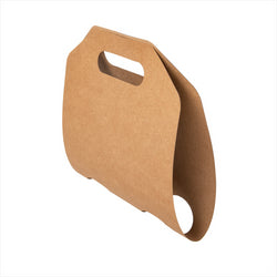 PORTE-GOBELETS, 2 GOBELETS 275 G/M2 46,5x22,5 CM NATUREL KRAFT - vendu par 400 unités (Prix unitaire = 0,155 euros)