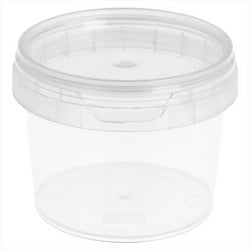 Récipients inviolables + couvercles 120 ml ø 6,9x5,2 cm transparent plastique pp - vendu par 1000 unités (prix unitaire = 0,27 euros)