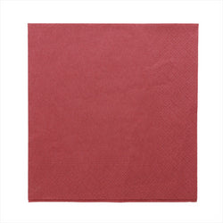Serviettes ecolabel 2 plis 18g/m² 39x39cm bordeaux ouate - carton de 1600