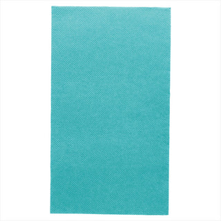 Serviettes ecolabel pliage 1/6 'double point' 18g/m² 33x40cm bleu turquoise ouate - vendu par 2000 (PU 0,038€)