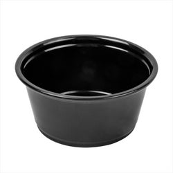 PETITS POTS MICRO-ONDABLES 100 ML Ø7,4x3,5 CM NOIR PP 