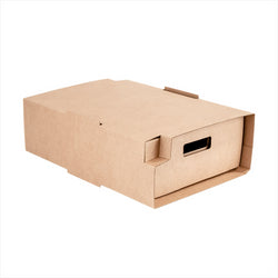 PLATEAUX "TRAITEUR"  PETIT + ÉTUI 500 G/M2 34x26,5x11,5 CM HAVANE KRAFT - vendu par 25 unités (Prix unitaire = 2,3 euros)