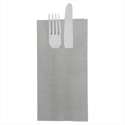 Serviettes kangourou 'ecolabel - double point' 18g/m² 39x40cm gris ouate - carton de 1400