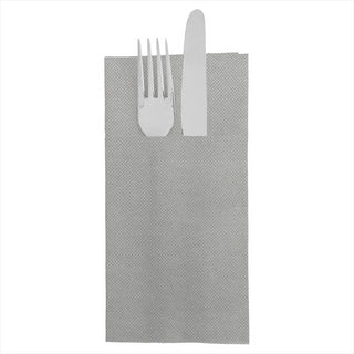 Serviettes kangourou 'ecolabel - double point' 18g/m² 39x40cm gris ouate - carton de 1400