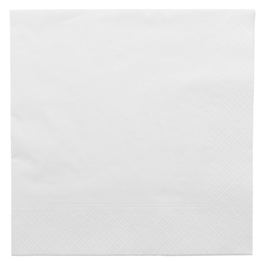 Serviettes ouate blanches ecolabel 2 plis 39x39cm - vendu par 1600 / 102.21