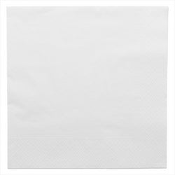 Serviettes ouate blanches ecolabel 2 plis 39x39cm - carton de 1600 / 102.21
