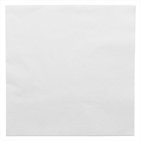 Serviettes ouate blanches ecolabel 2 plis 39x39cm - vendu par 1600 / 102.21