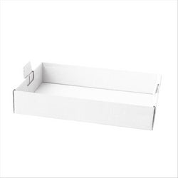 BOITE TRAITEUR TRANSPORT 54,5x38,5x9,5 CM BLANC CARTON - vendu par 50 unités (Prix unitaire = 1,22 euros)