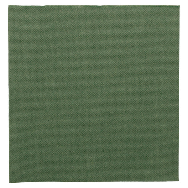 Serviettes ecolabel 'double point' 18g/m² 39x39cm vert jaguar ouate - vendu par 1200 (PU 0,041€)