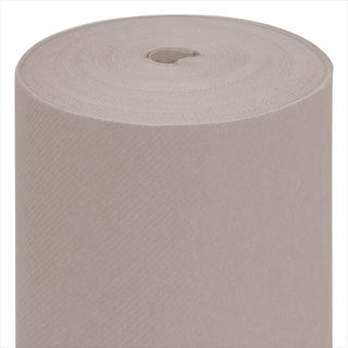 Nappe 55 g/m² 120x500 cm gris airlaid style tissu - vendu à l'unité