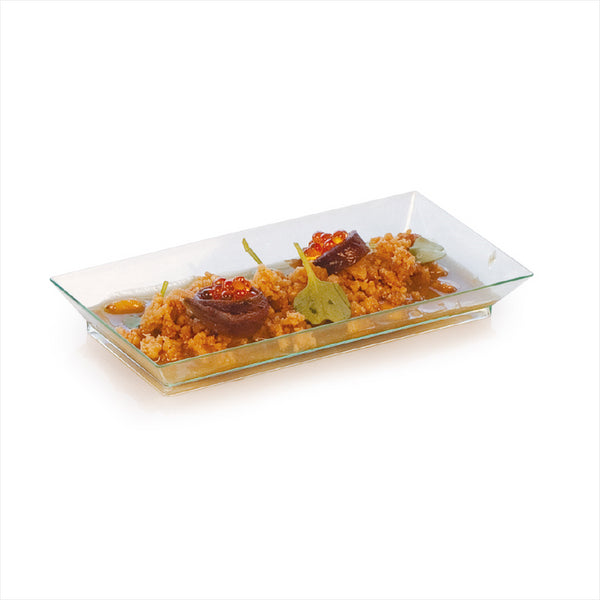 PLATEAUX 13x6,4x1,6 CM VERT D'EAU PLASTIQUE PS - vendu par 216 unités